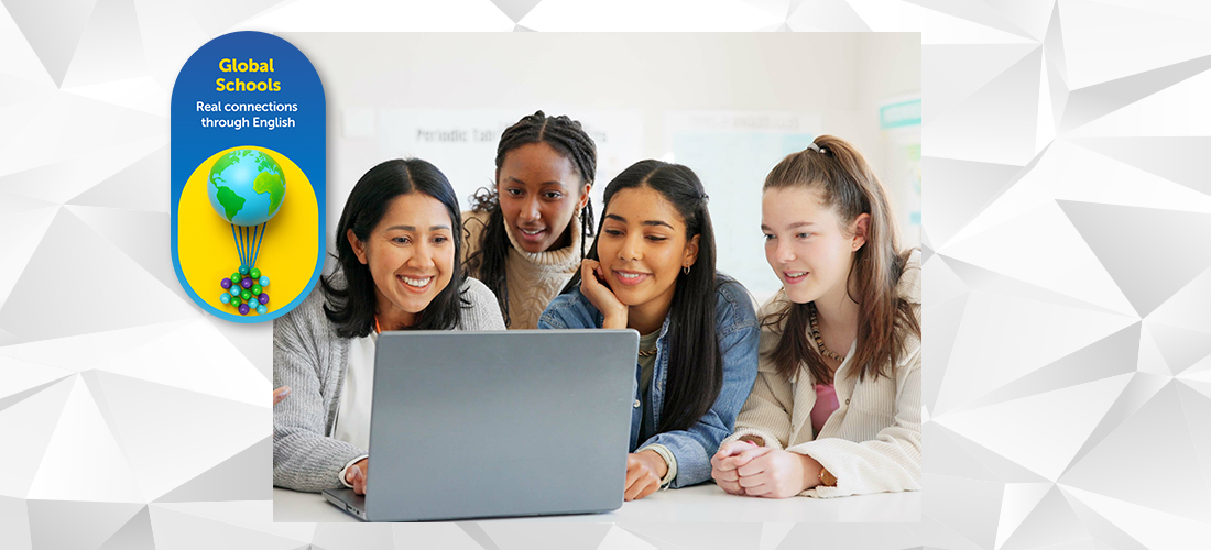 Built by real classrooms, for real classrooms Students discover and practise authentic English connecting and interacting with peers around the world.