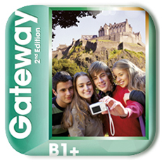 The image depicts the homepage of an educational website featuring language sections for English, French and German, alongside options for vocational training.