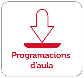 Icona d'una fletxa apuntant cap avall sobre un fons sòlid. Text: Programacions de classe.