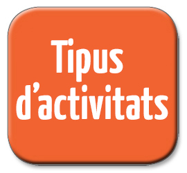 Imatge d'un botó de color ocre amb el text 'Tipus d'activitats' en blanc.