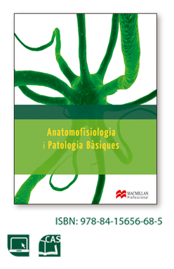 Imatge d'un diagrama d'una planta amb les seves arrels i tal. El títol Anatomofisiología / Patologia bàsica està a la part superior. L'ISBN 978-84-15656-68-5 apareix a la part inferior. El logo de Macmillan Professional es troba a la cantonada superior dreta.