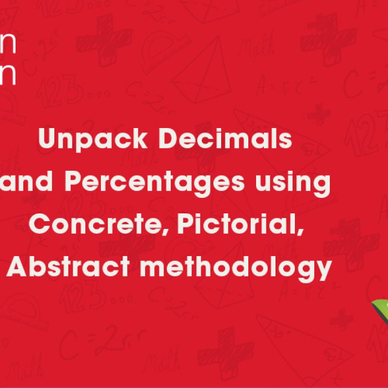 Unpack Decimals and Percentages using Concrete, Pictorial, Abstract ...