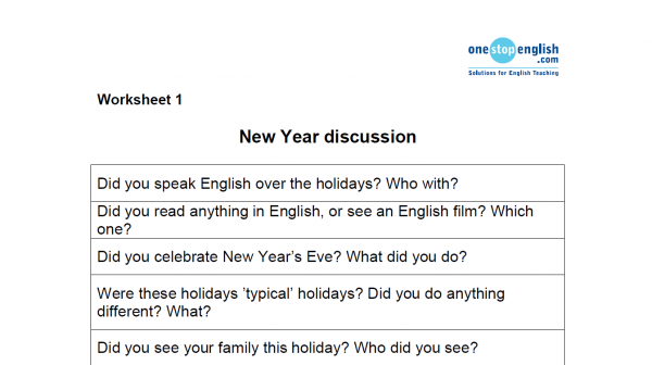 Happy new year activitie new year resolutions first questions